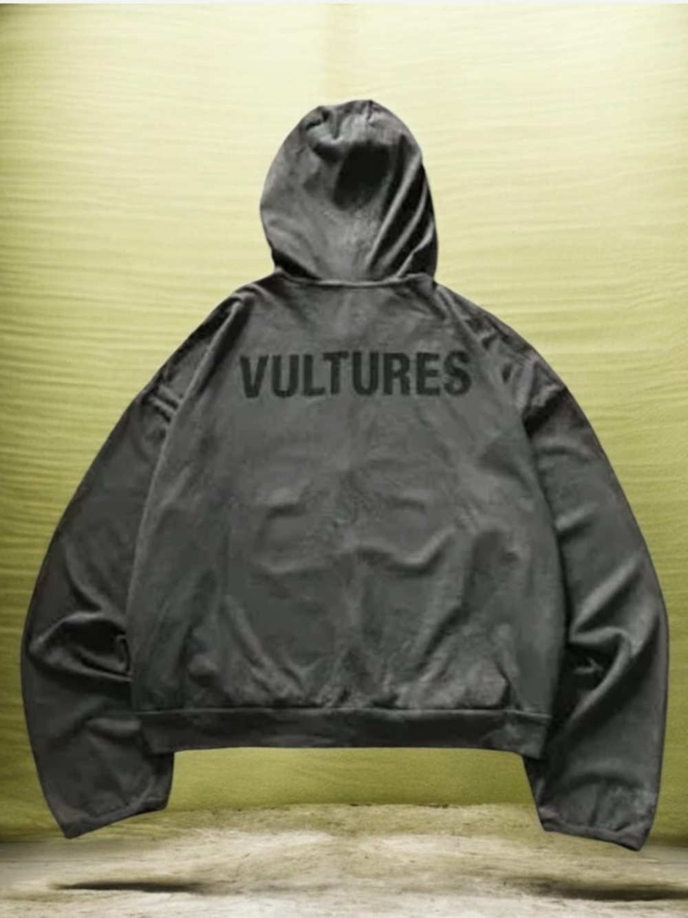 🆕 Kanye West Vultures Korea Exclusive Hoodie Black Size 3